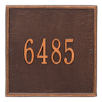 11" Square Wall Address Plaque