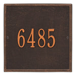 11" Square Wall Address Plaque