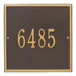 11" Square Wall Address Plaque