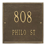 11" Square Wall Address Plaque