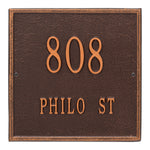 11" Square Wall Address Plaque