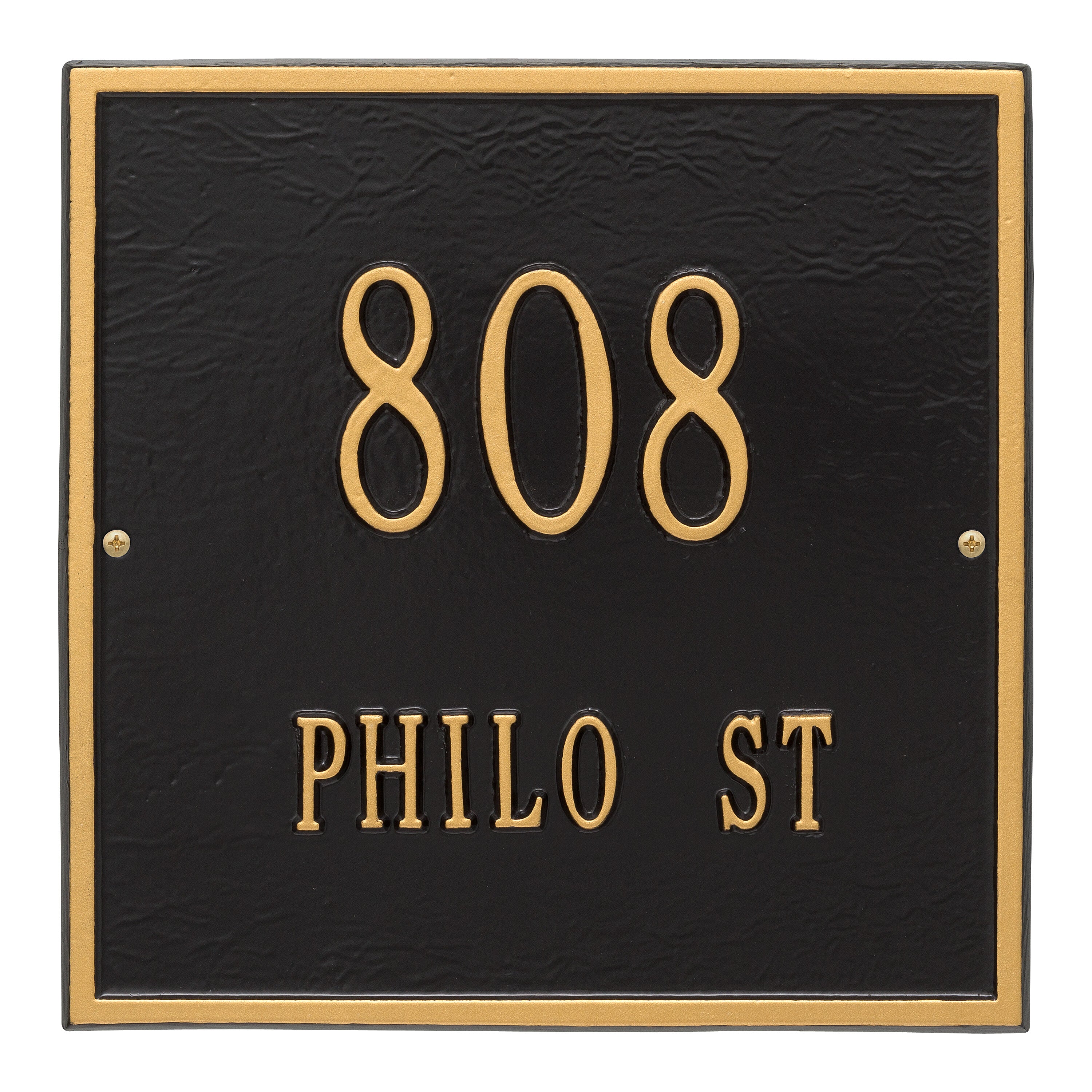 11" Square Wall Address Plaque