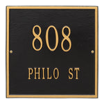 11" Square Wall Address Plaque