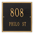 11" Square Wall Address Plaque