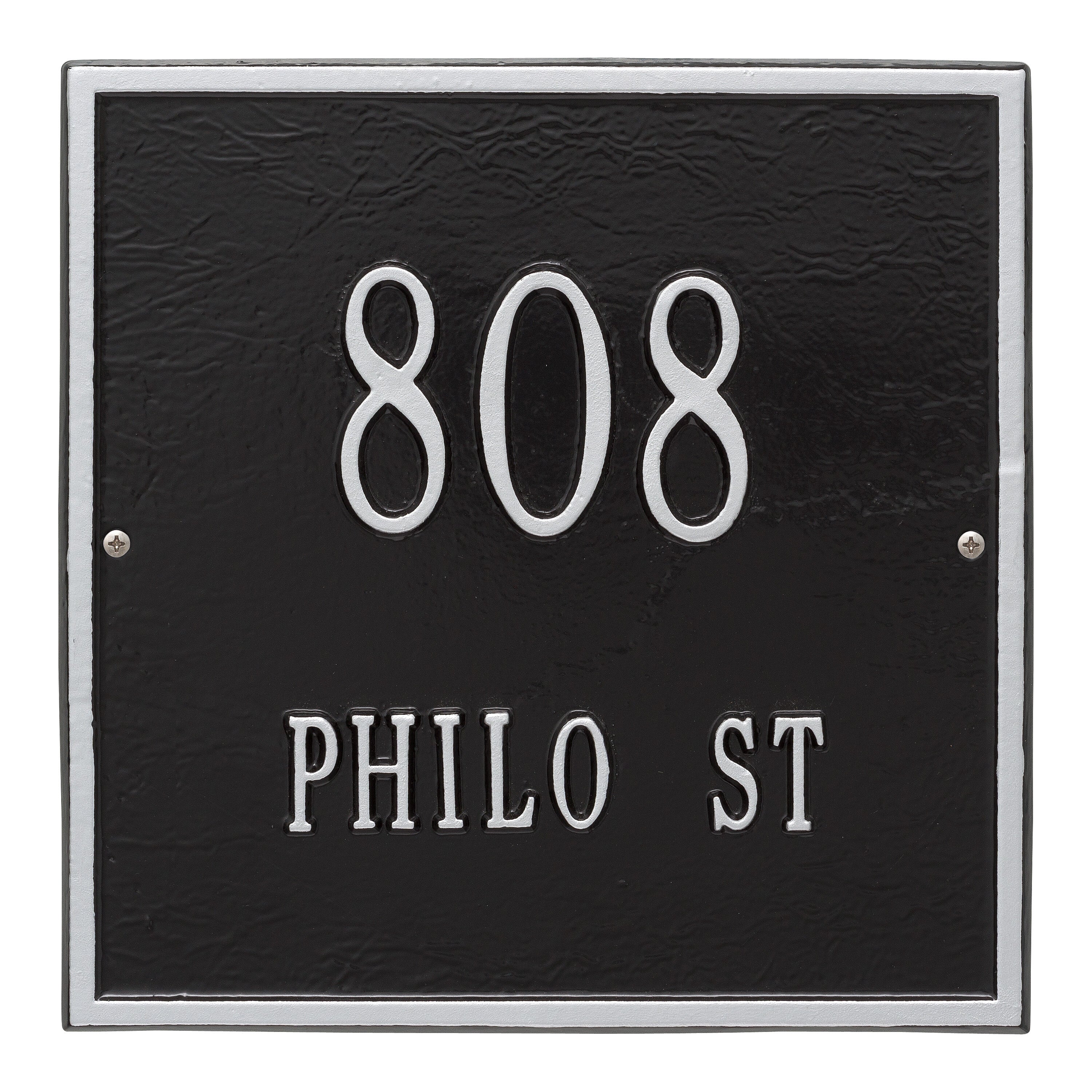 11" Square Wall Address Plaque