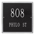 11" Square Wall Address Plaque