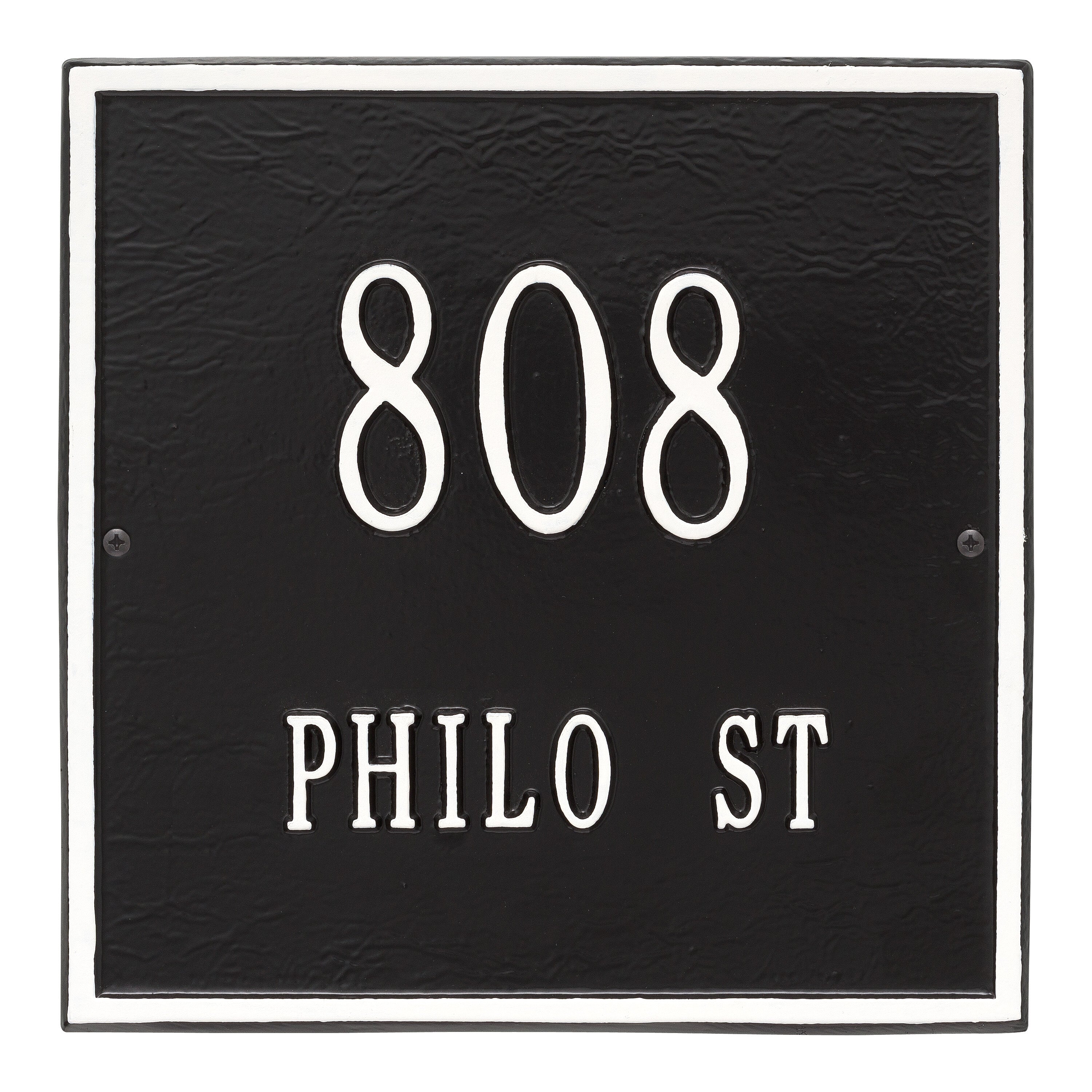 11" Square Wall Address Plaque