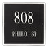 11" Square Wall Address Plaque