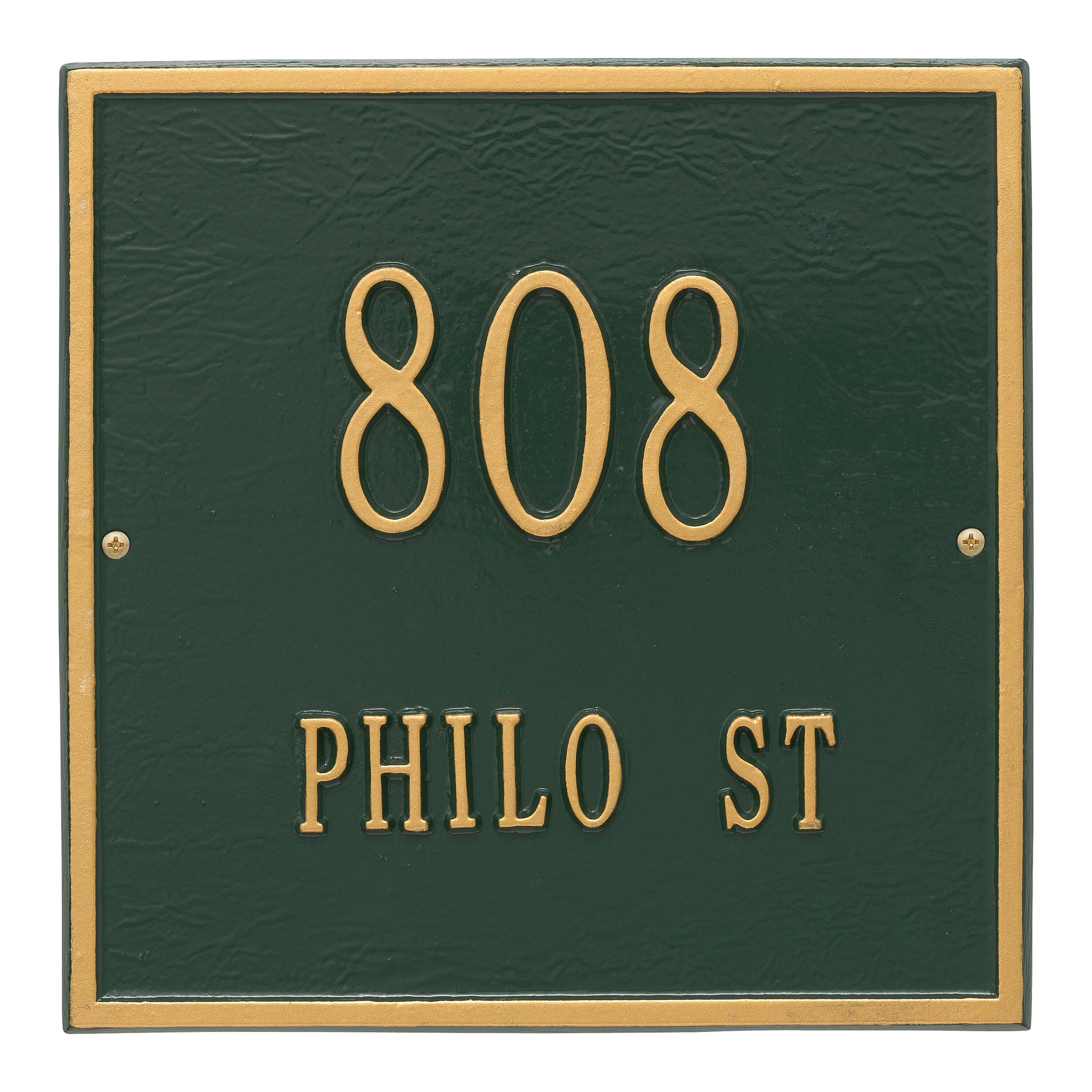 11" Square Wall Address Plaque