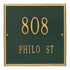 11" Square Wall Address Plaque