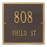 11" Square Wall Address Plaque