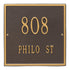 11" Square Wall Address Plaque
