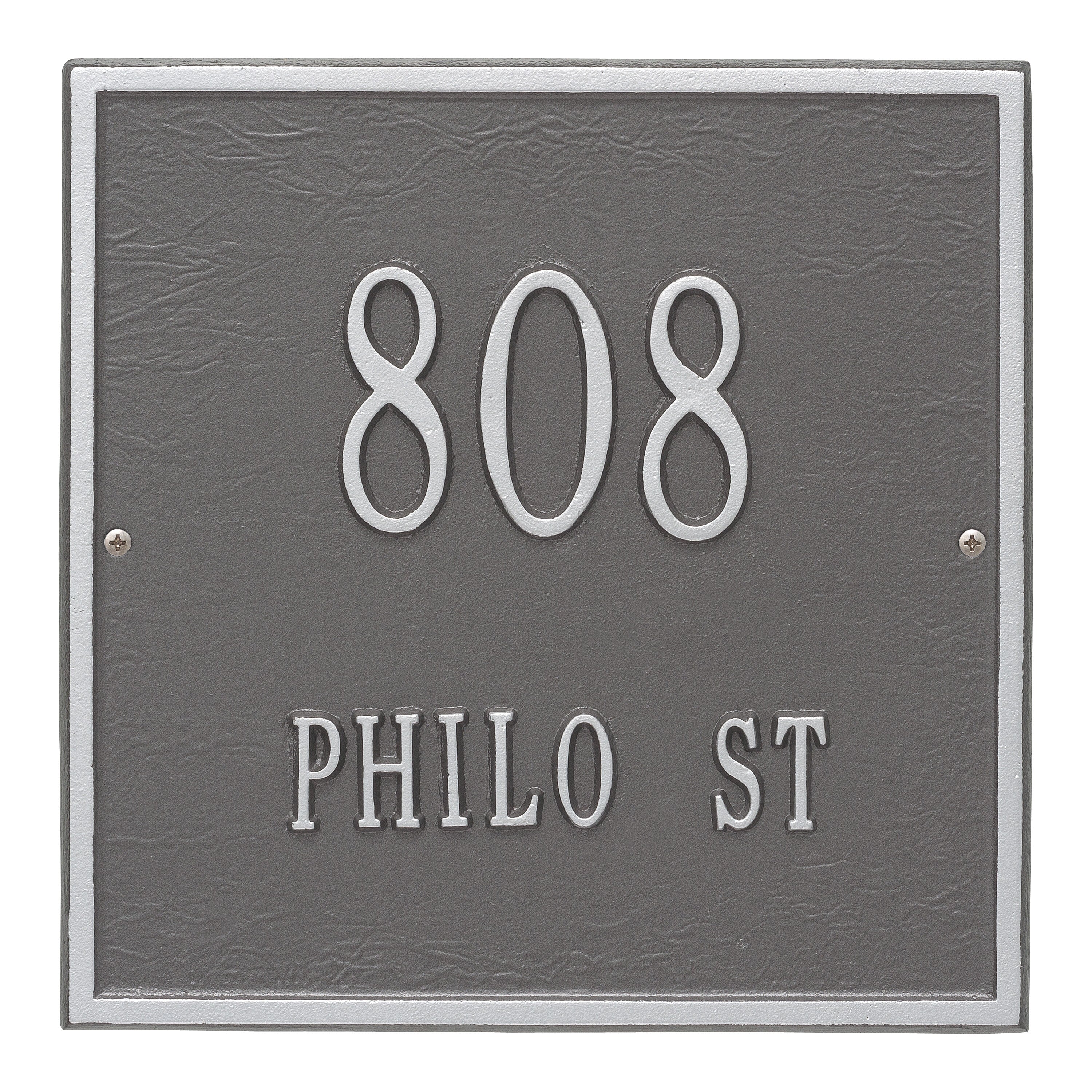 11" Square Wall Address Plaque
