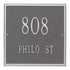 11" Square Wall Address Plaque