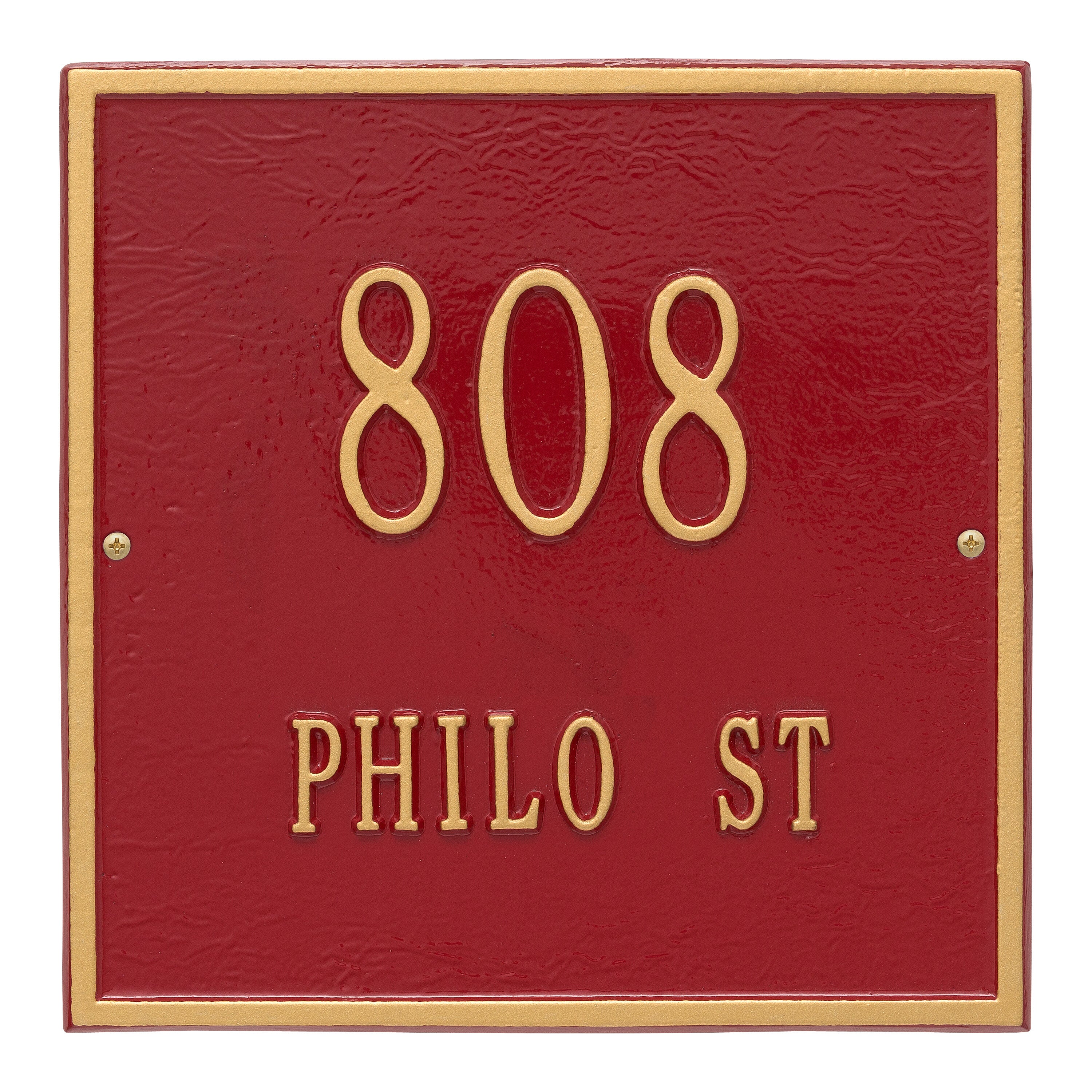 11" Square Wall Address Plaque