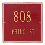 11" Square Wall Address Plaque