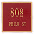 11" Square Wall Address Plaque