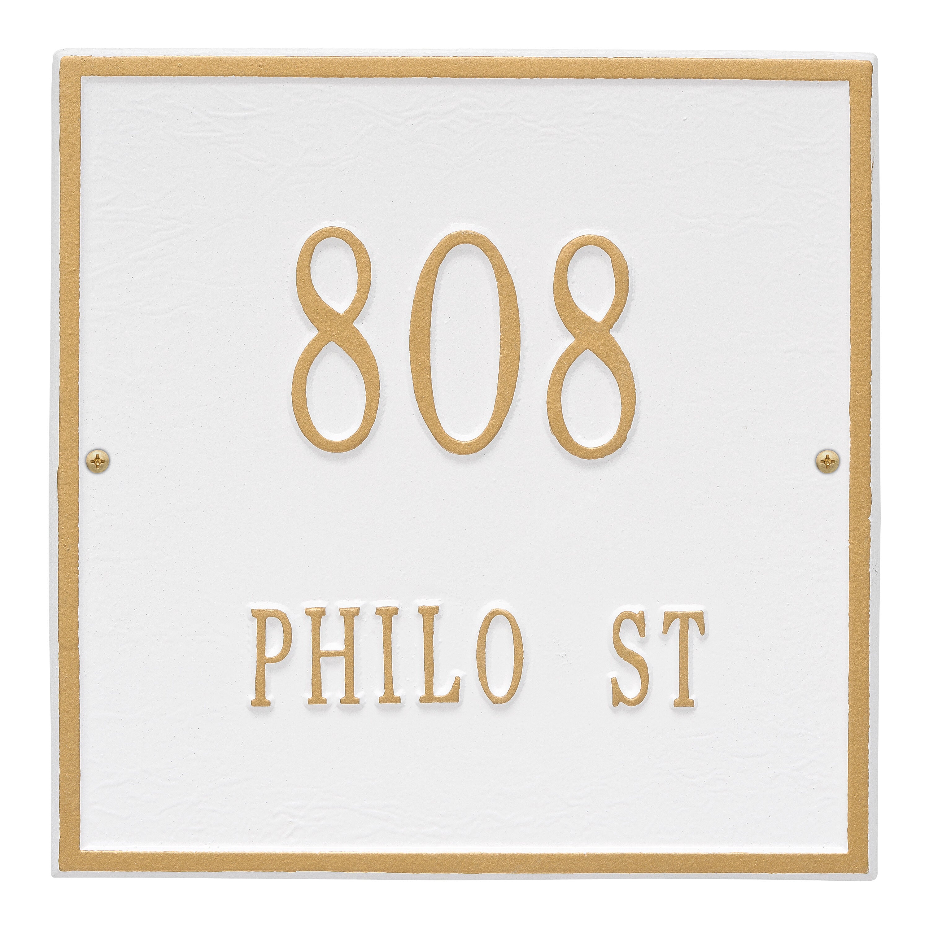 11" Square Wall Address Plaque