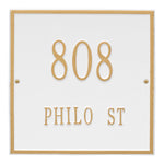 11" Square Wall Address Plaque