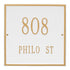 11" Square Wall Address Plaque