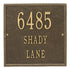 11" Square Wall Address Plaque