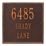 11" Square Wall Address Plaque