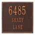 11" Square Wall Address Plaque