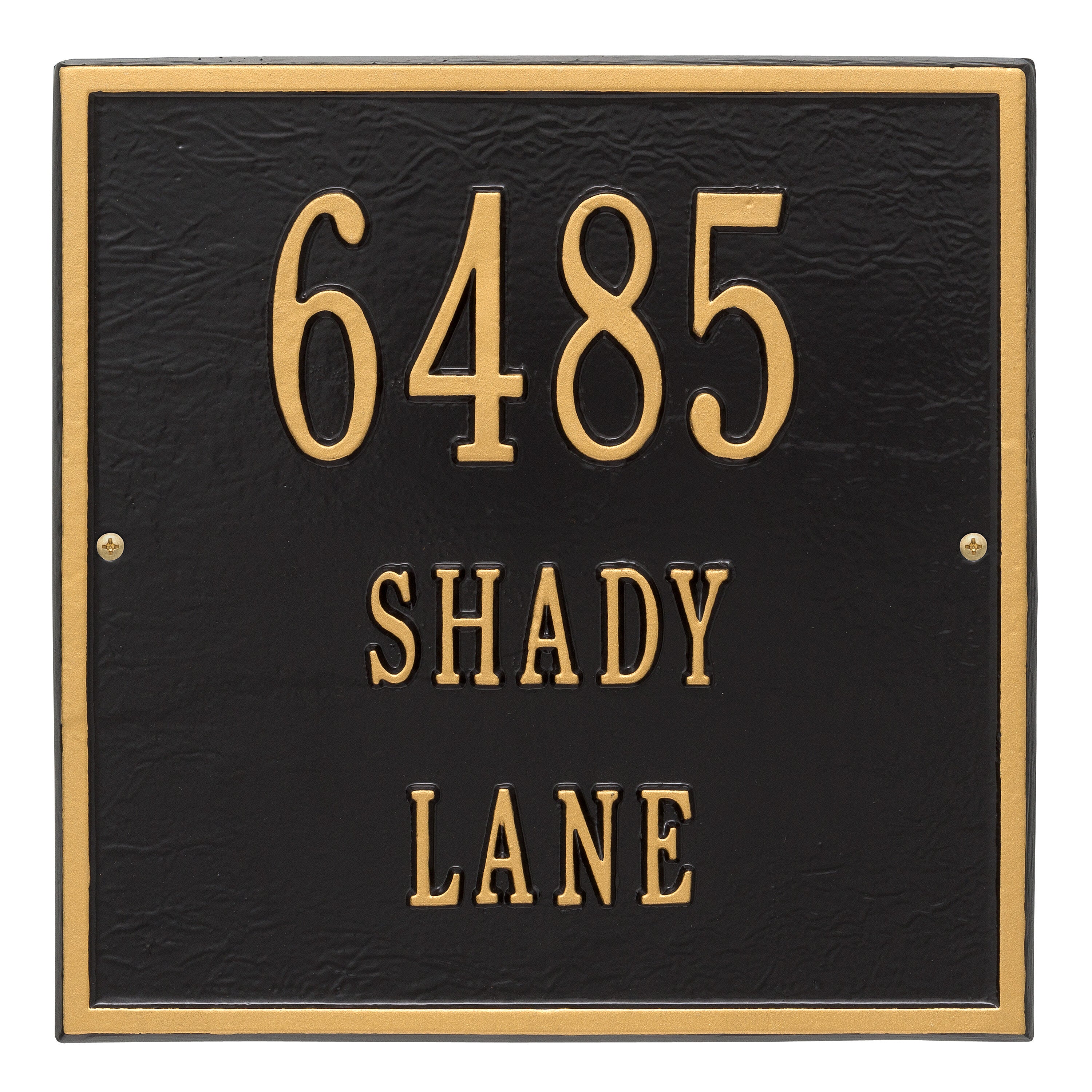 11" Square Wall Address Plaque