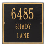 11" Square Wall Address Plaque