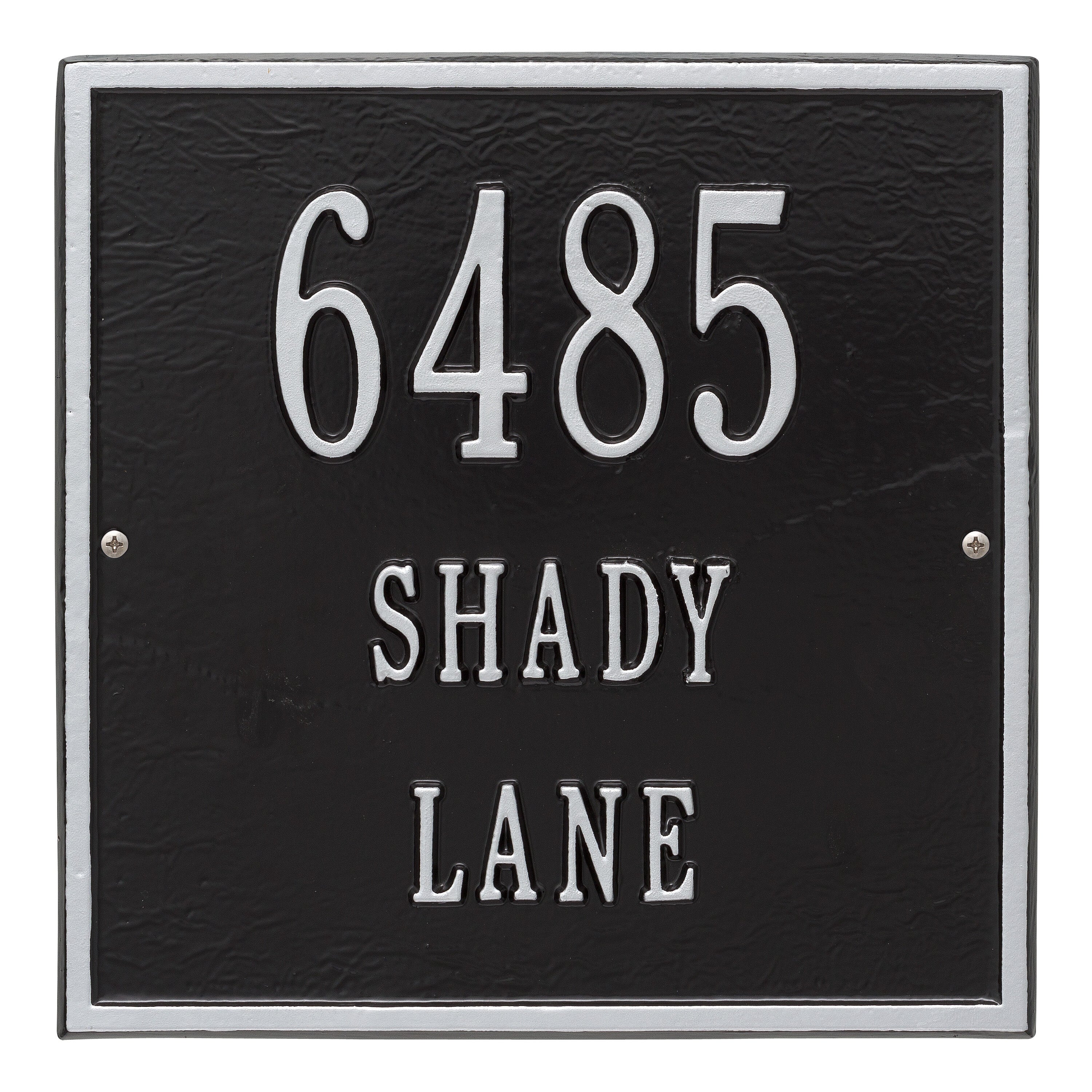 11" Square Wall Address Plaque