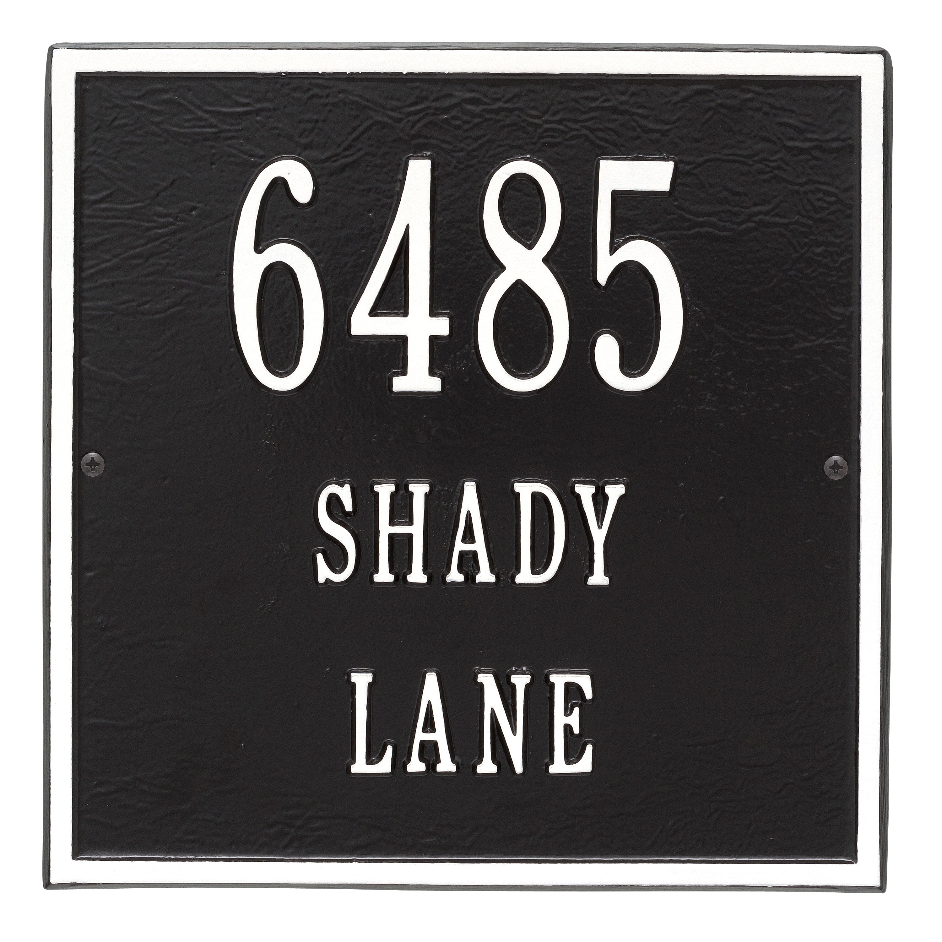 11" Square Wall Address Plaque