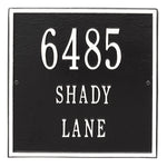 11" Square Wall Address Plaque