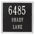 11" Square Wall Address Plaque