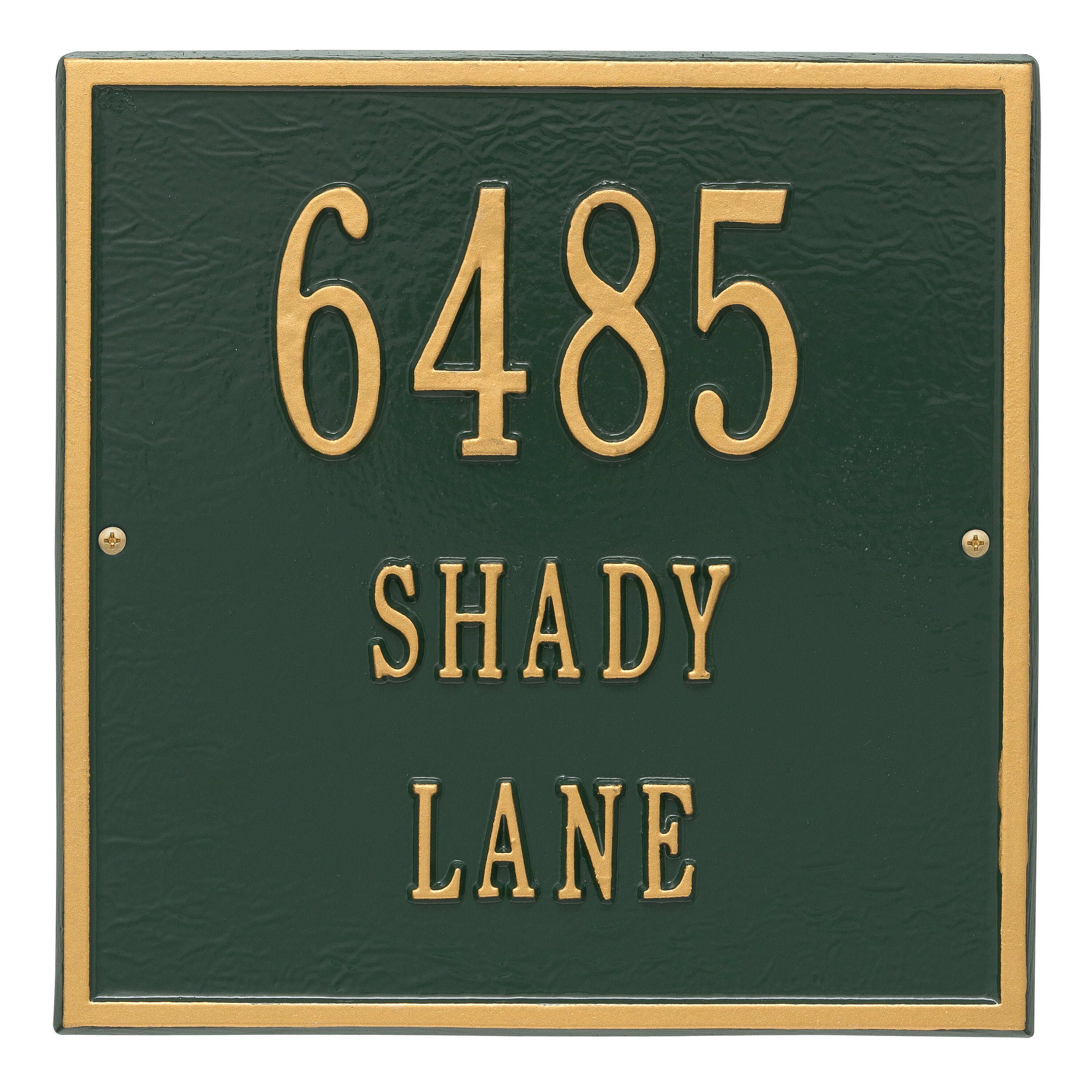 11" Square Wall Address Plaque