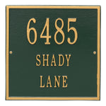 11" Square Wall Address Plaque