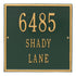 11" Square Wall Address Plaque