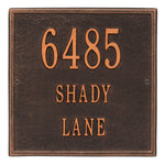 11" Square Wall Address Plaque