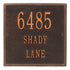 11" Square Wall Address Plaque
