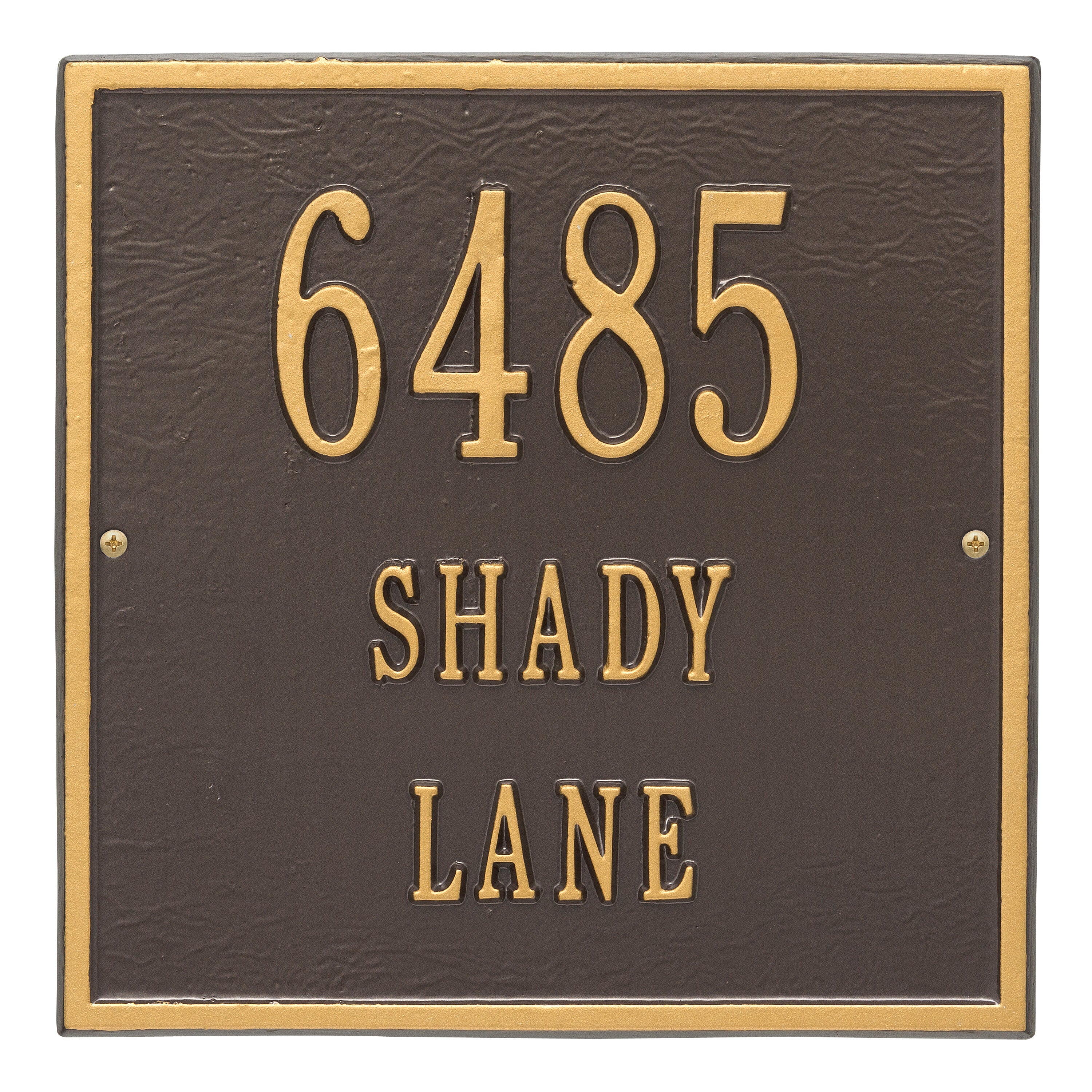 11" Square Wall Address Plaque