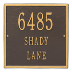 11" Square Wall Address Plaque