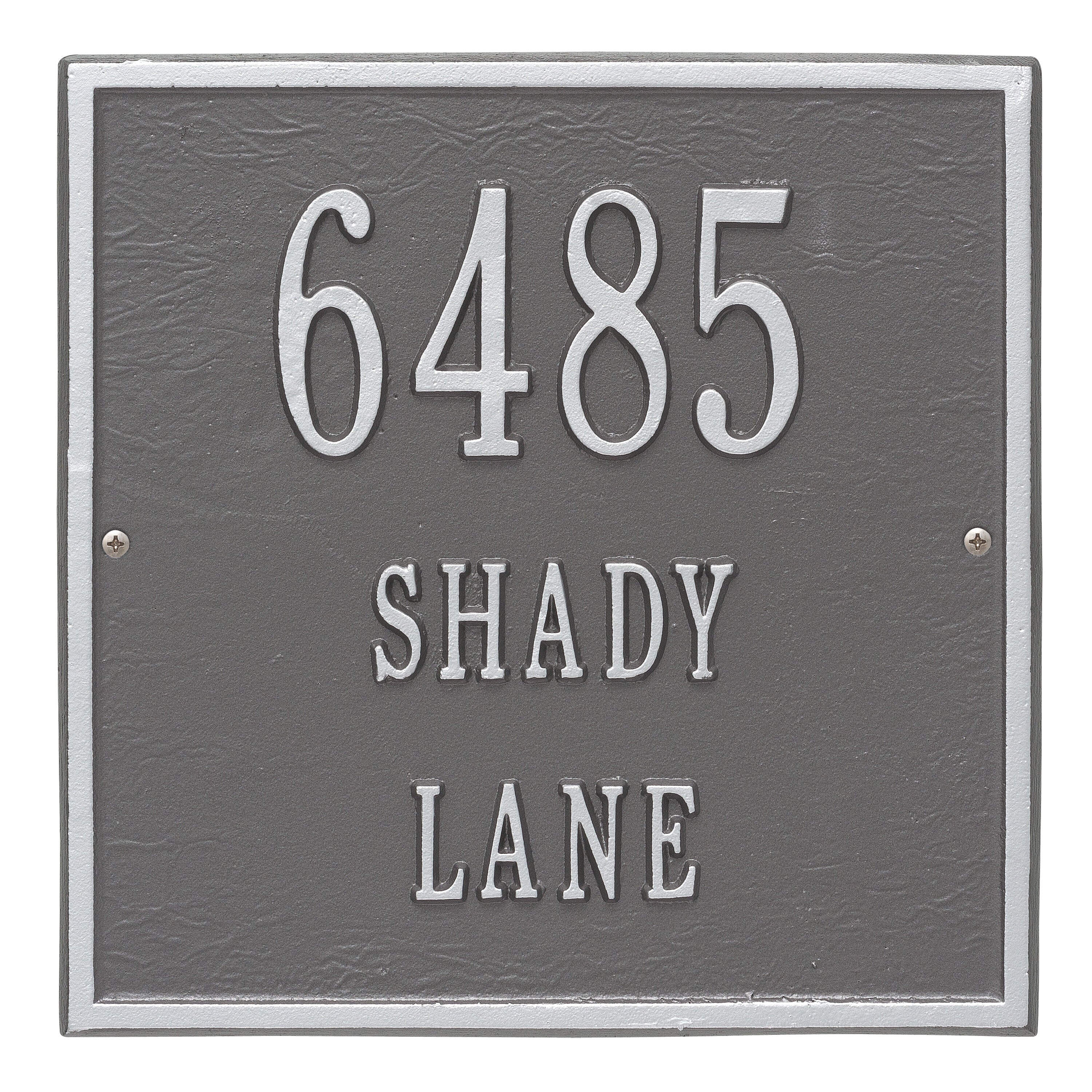 11" Square Wall Address Plaque
