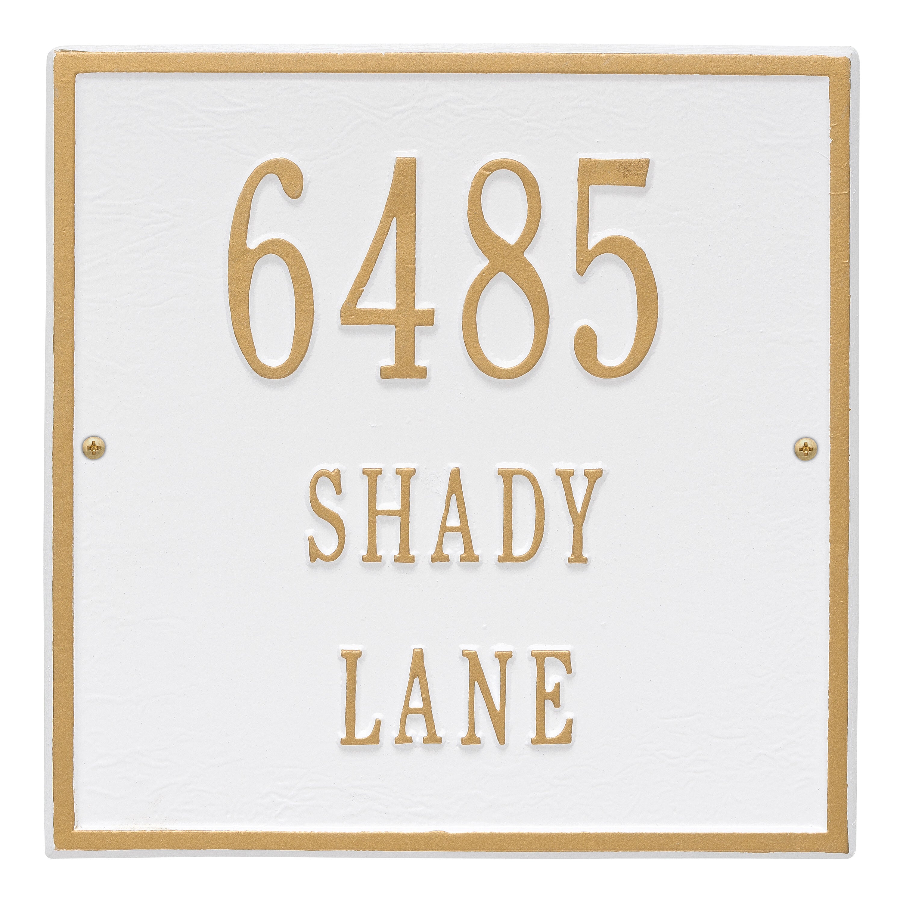 11" Square Wall Address Plaque