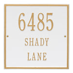 11" Square Wall Address Plaque