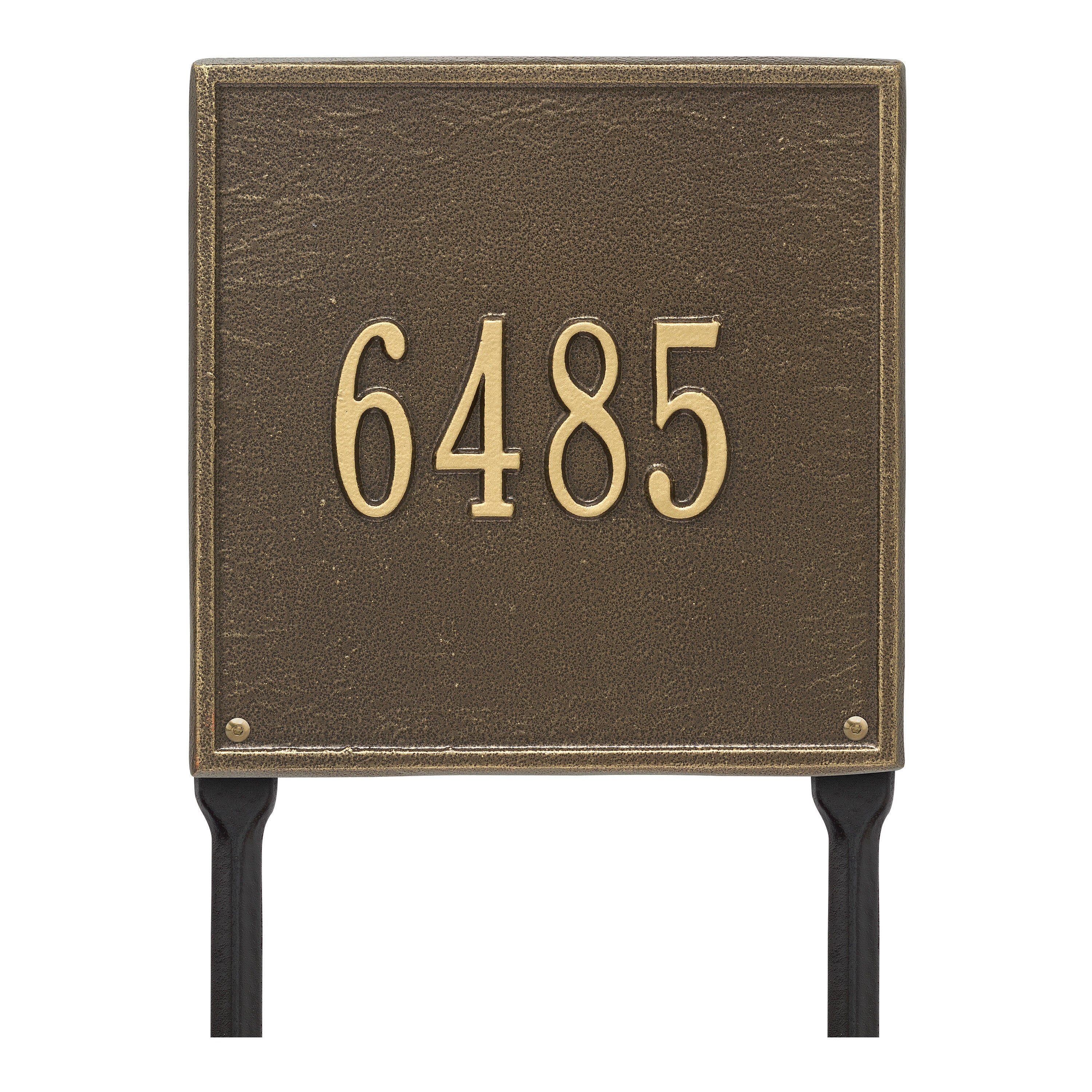 11" Square Lawn Address Plaque