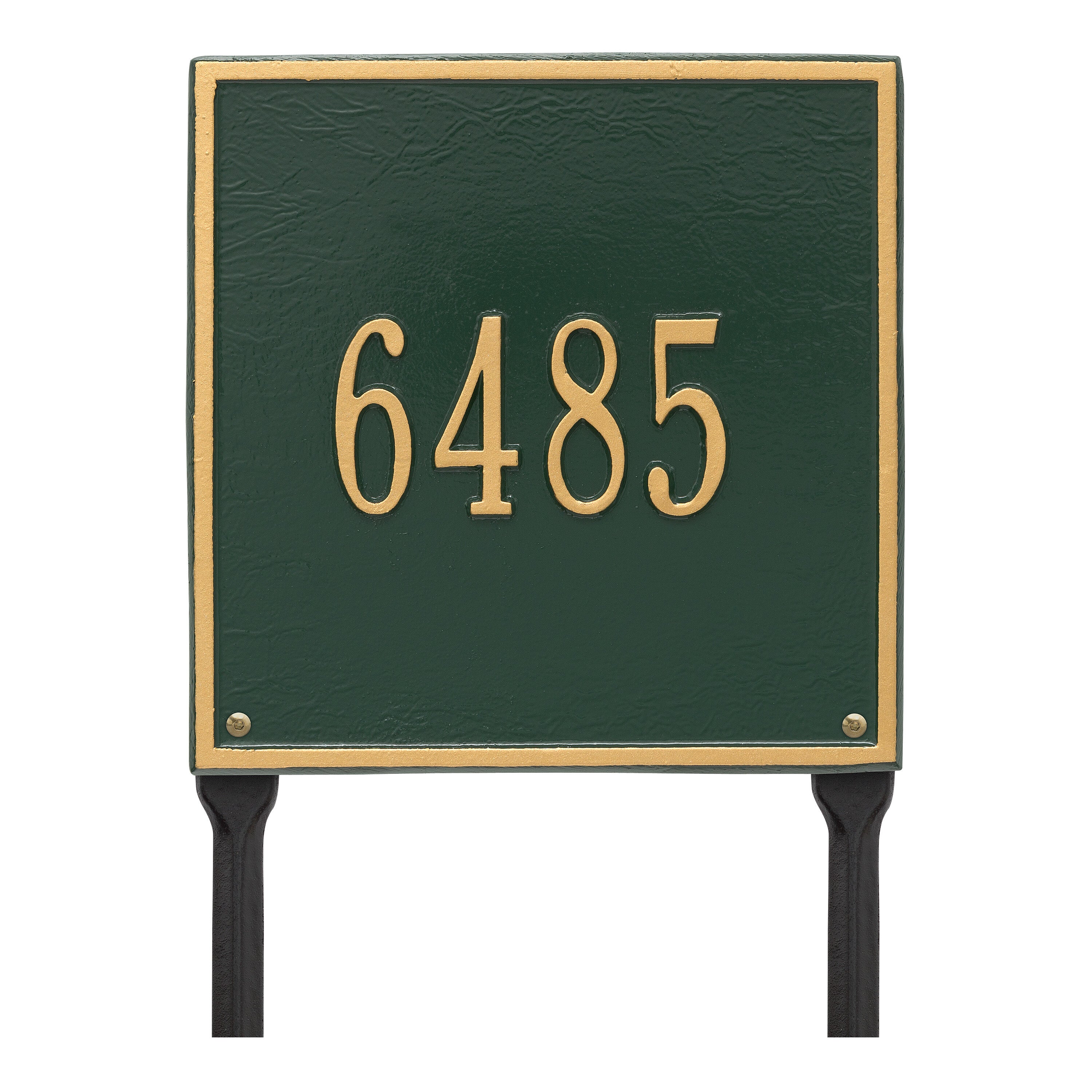 11" Square Lawn Address Plaque