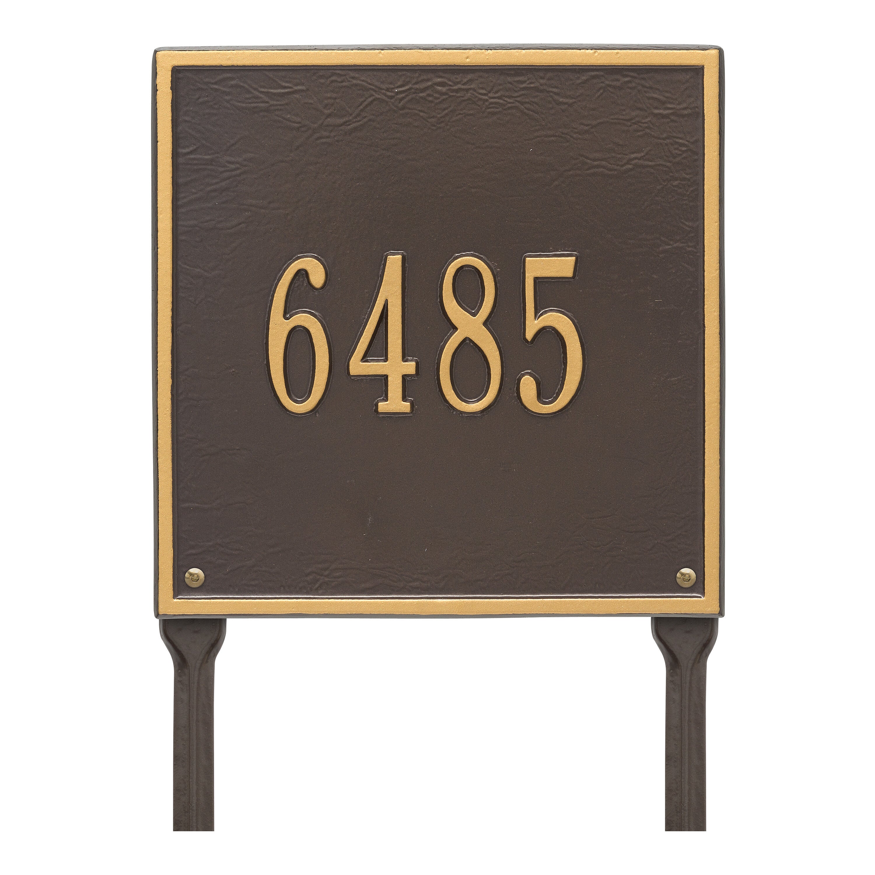 11" Square Lawn Address Plaque