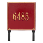 11" Square Lawn Address Plaque