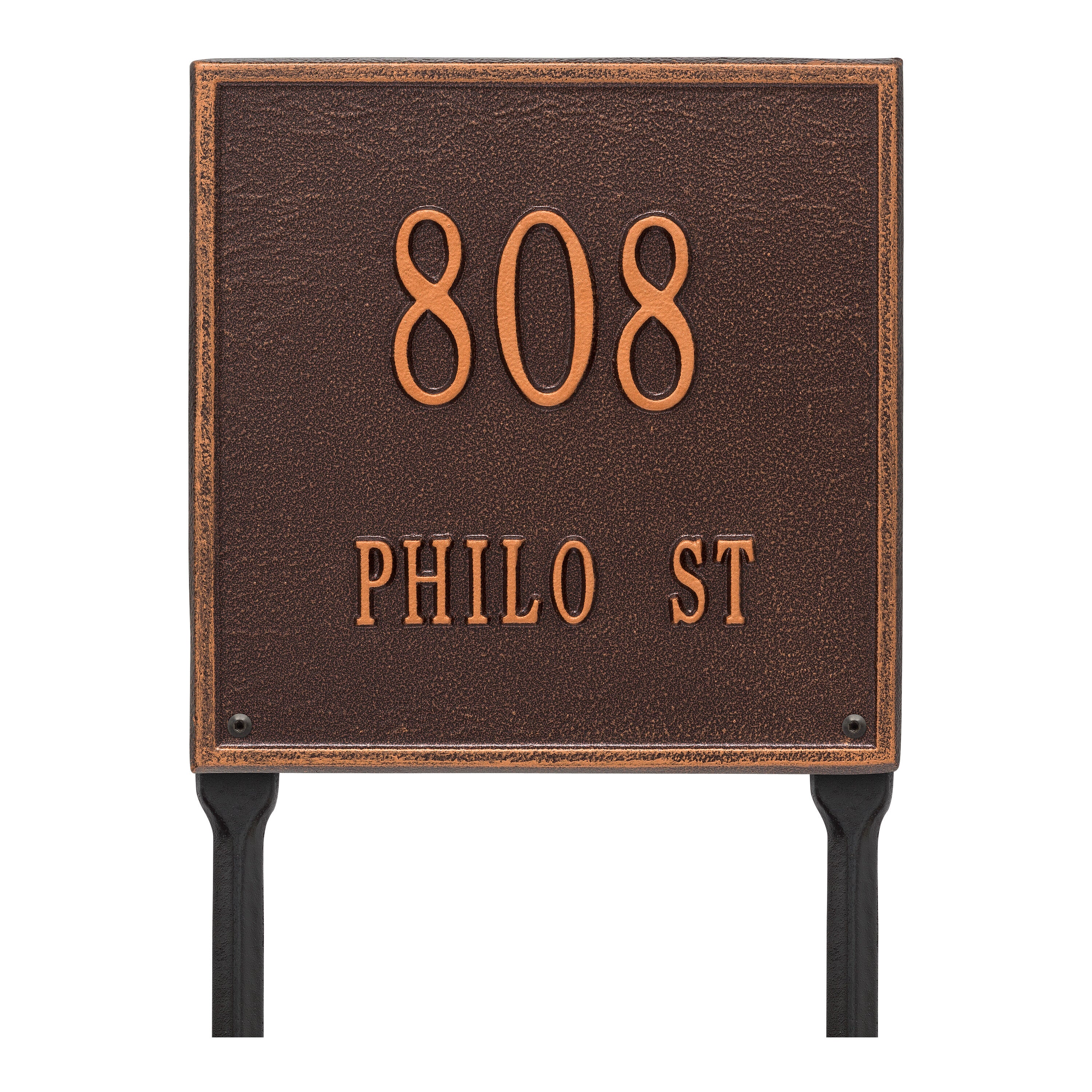 11" Square Lawn Address Plaque