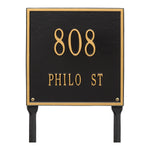 11" Square Lawn Address Plaque