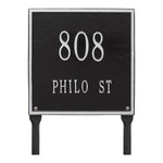 11" Square Lawn Address Plaque